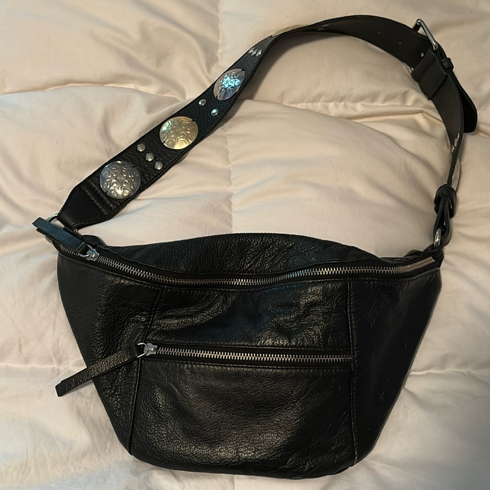 Free people wilder embellished sling bag